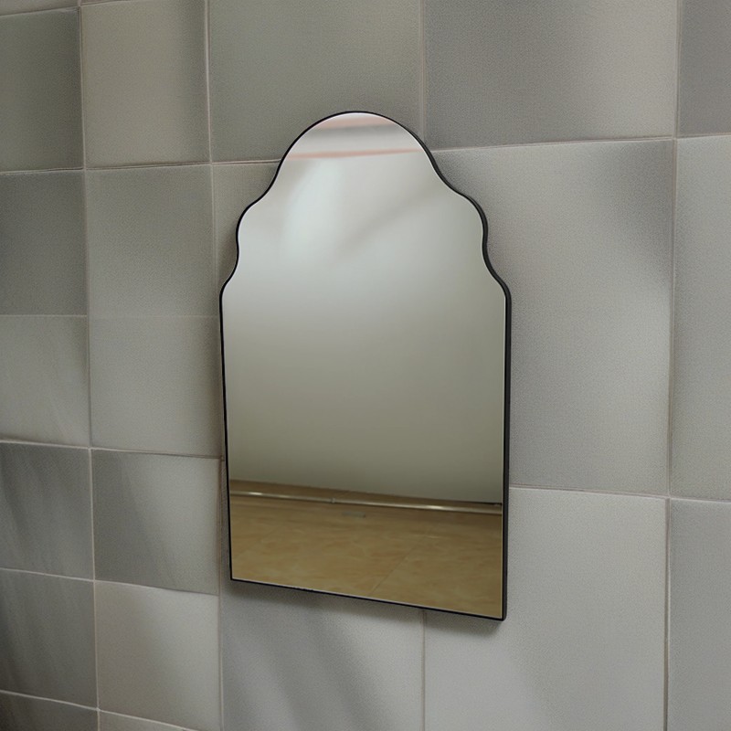 Black Iron Frame Wall Decor Mirror Item # DZ FM (13)